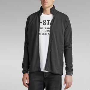 G-Star RAW Men's Lightweight Logo Tape Zip Through Sweater New